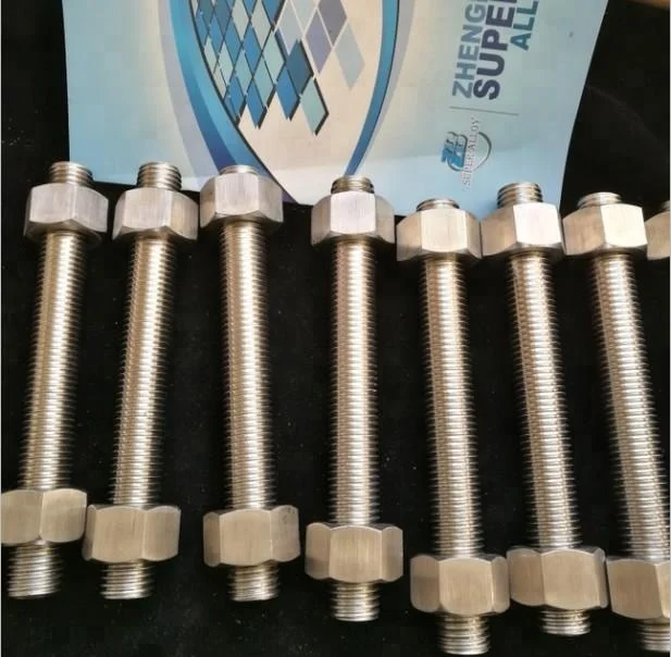 
Incoloy 800/800H (UNS N08810/W Nr.1.4958)/800HT STUD BOLT C/W 2 NUTS 