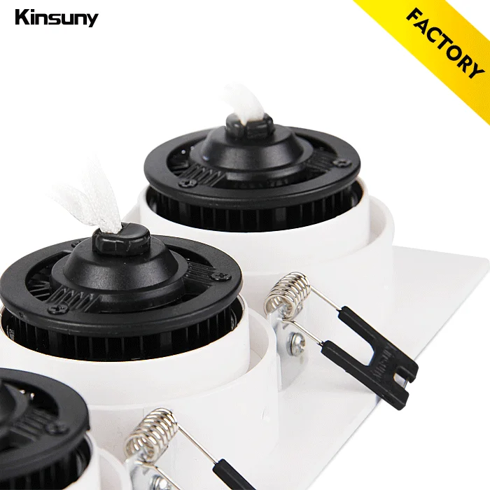 Tiltable LED Indoor Lighting LED Square Downlight by Kinsuny Factory