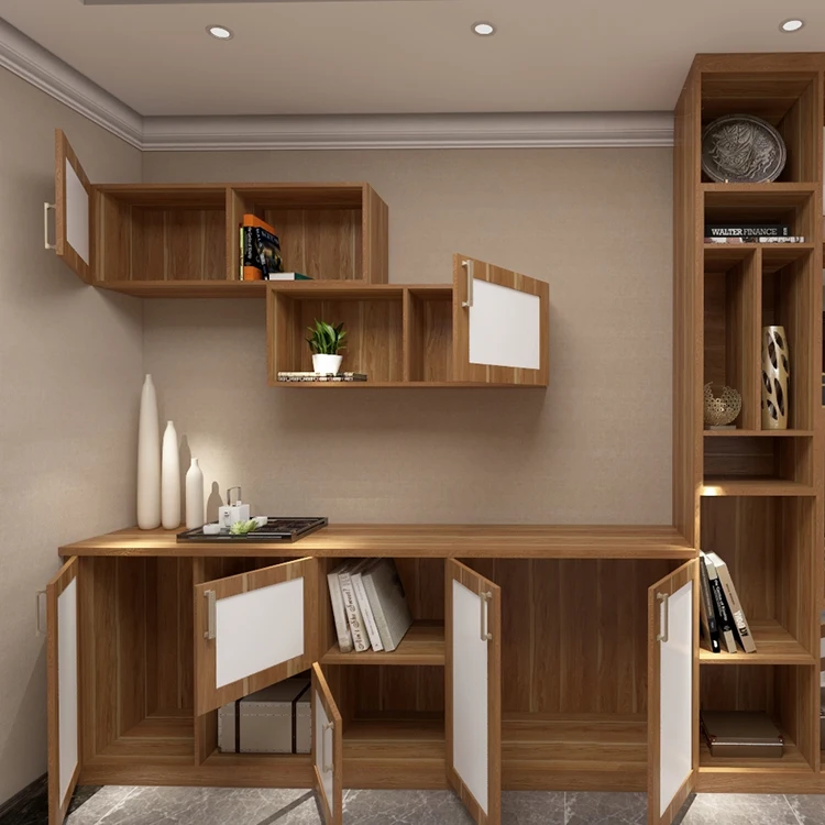 
Customized Design Living Room Showcase Wooden Corner Bar Whiskey Wine Cabinet 