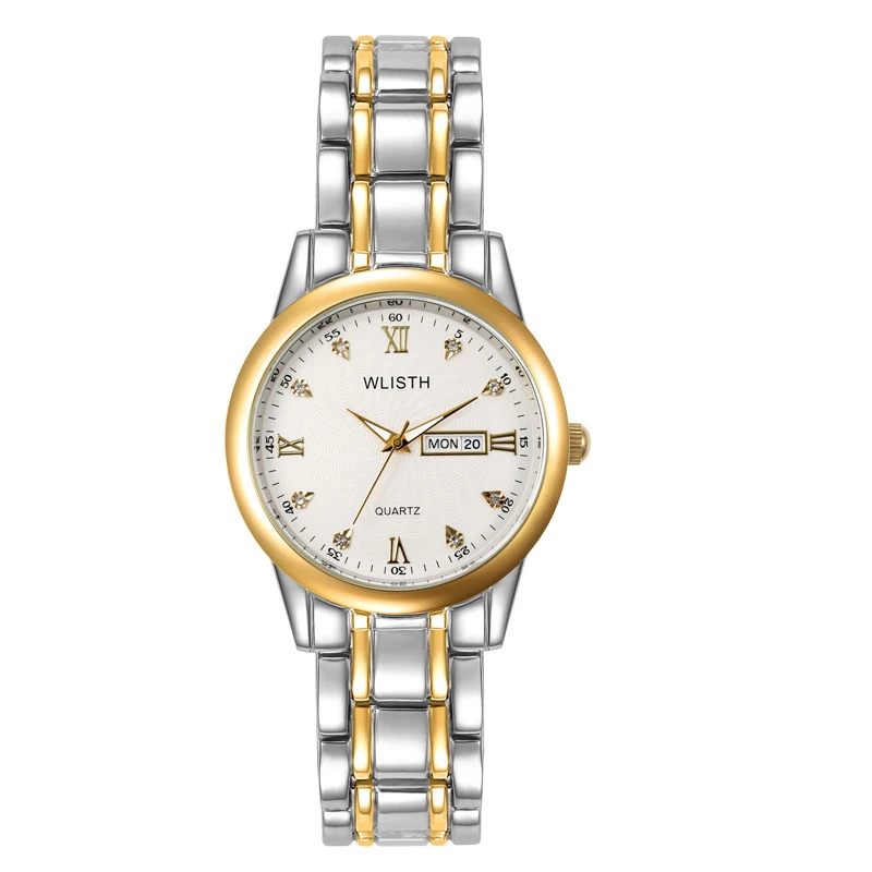 stainless steel luxury waterproof quartz watches for lady oem brand hands wristwatches custom logo wrist watch for women