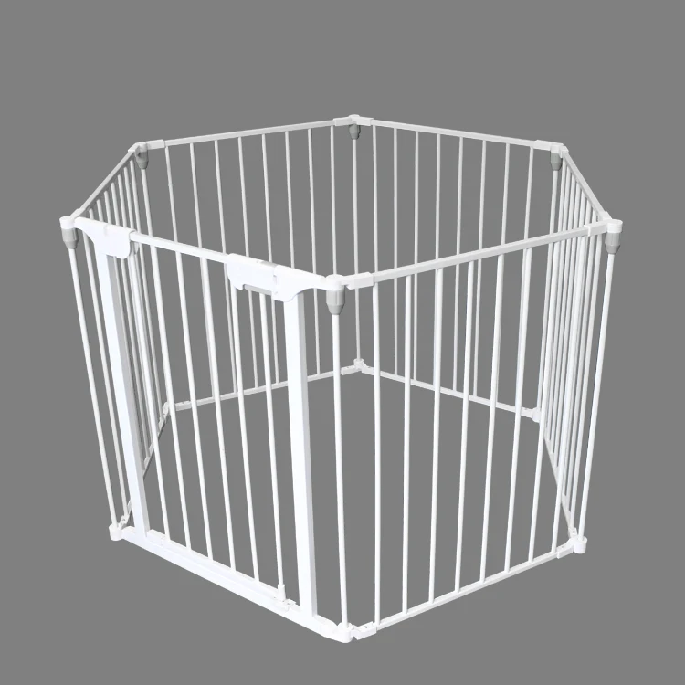 Cusrom portable large long baby fence indoor outdoor baby proof gate fence baby safety fence for dogs