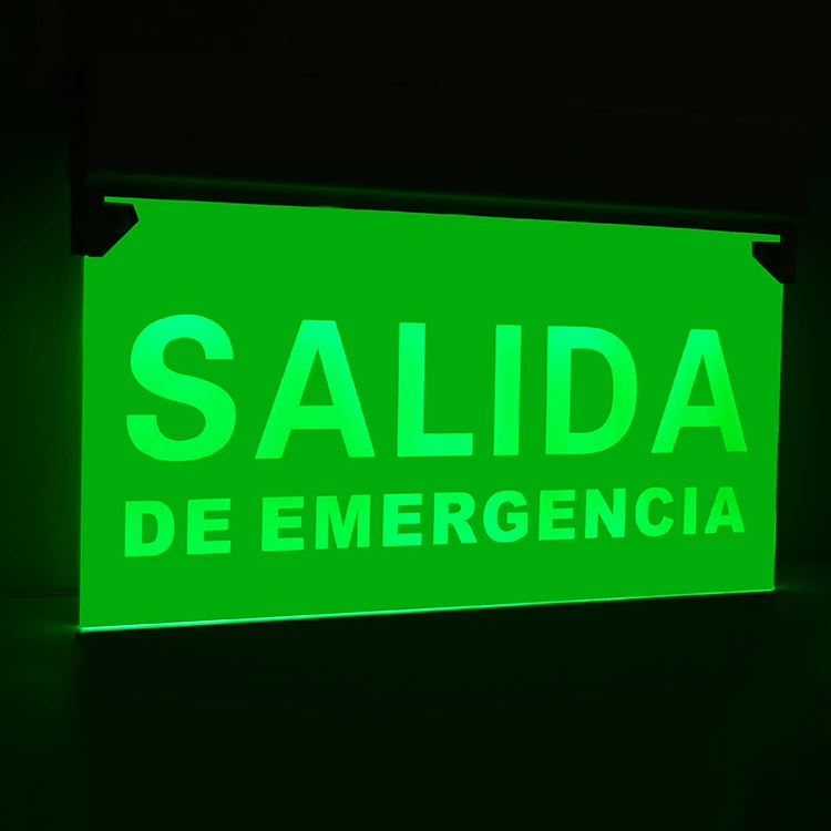 BEST sell SKU China cheap price fire safety hanging emergency light led salida exit sign