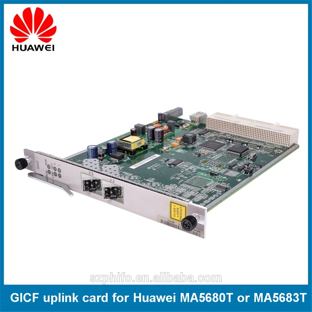 Оригинальная карта Huawei GICF модель 10G uplink OLT для включая 2 модуля