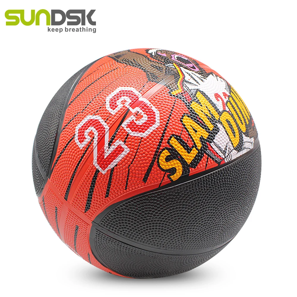 Custom made size 3 rubber basketball ball custom logo