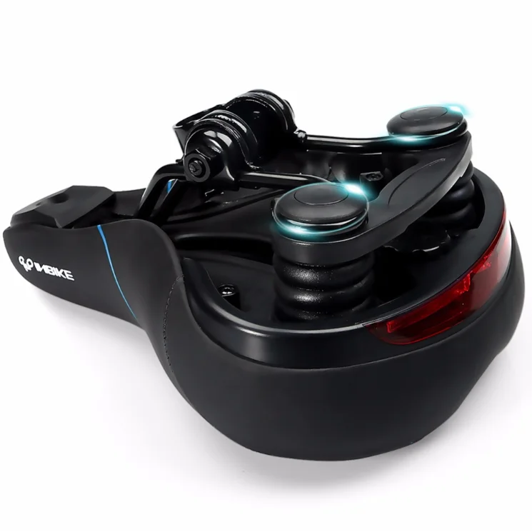 INBIKE Bike Accessories Custom Wide Gel Cycling Seat Leather Bicycle Saddle