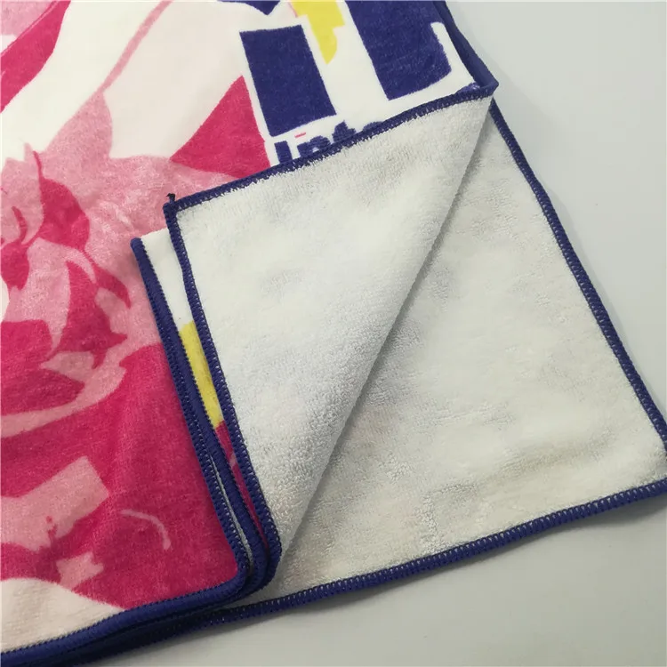 
hot sale 100% cotton outdoor gym digital printing sports towel 