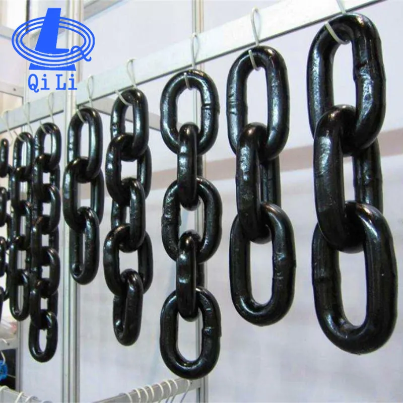 G80 13*80 черная окрашенная крепежная цепь