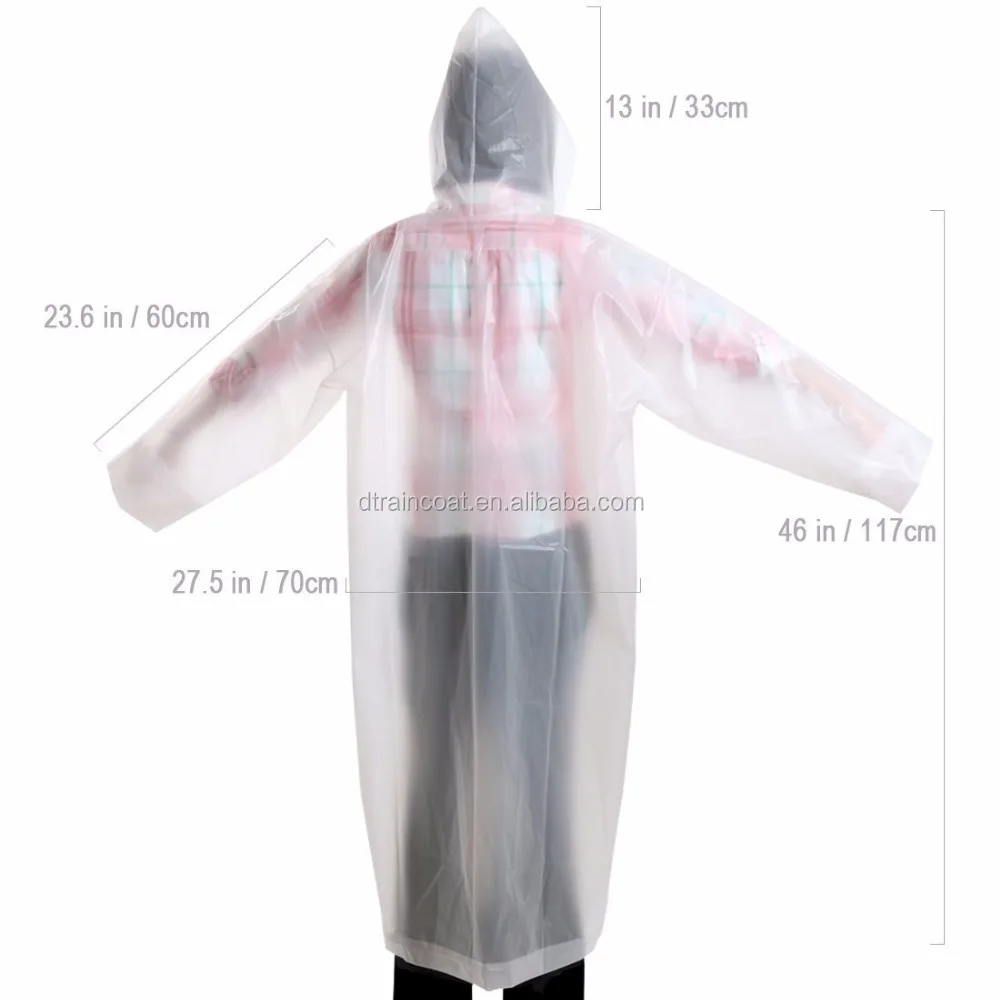 Custom printed brand promotional rain poncho with logo/disposable clear rain poncho mac