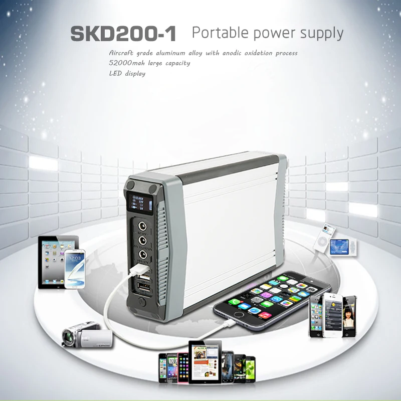 2019 Useful Device 52000mAh Mini Solar Power Station UPS Supply For 60W Fan