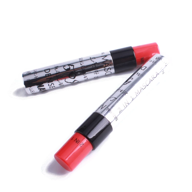 The new style mascara container 2 in 1 connector two brushes empty  mascara bottle