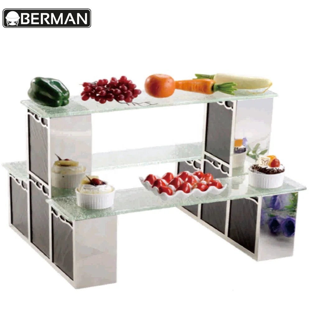 High quality bar supplies and equipment salad buffet display stand,catering stands and displays and risers for sale