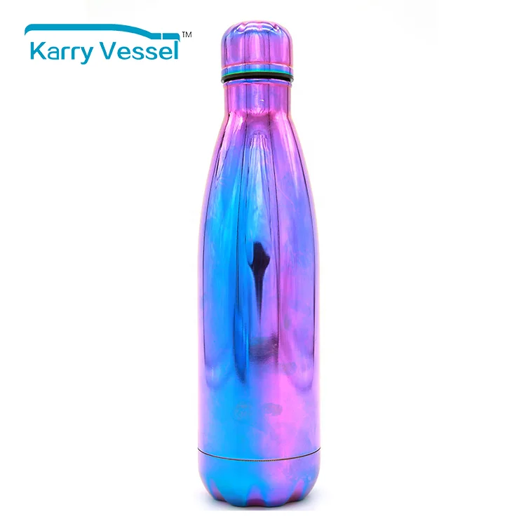 Stainless steel water bottle 500ml 750ml thermos cola shape vacuun flask water bottle