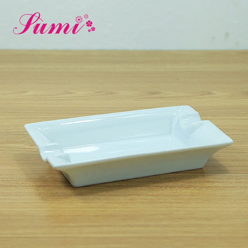 Wholesale customize cheap different shapes ceramic cigar ashtray with custom logo