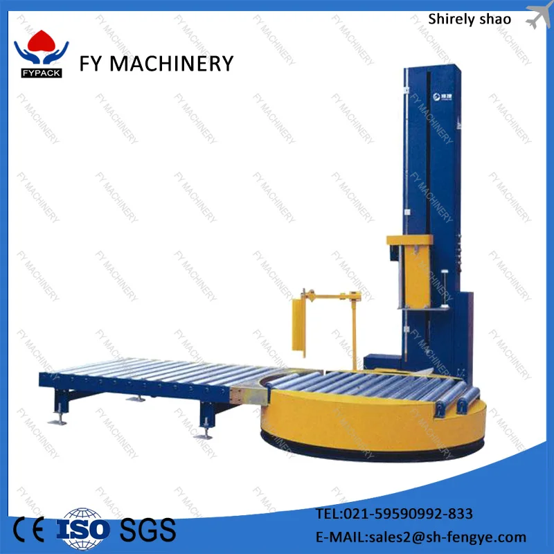 rotatable pallet wrapping machine