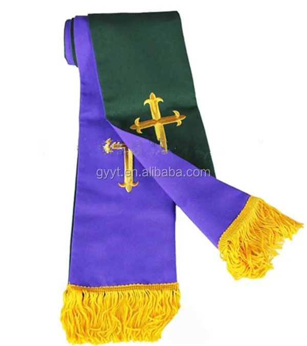 Professional embroidery holy stole religion stoles for christmas church