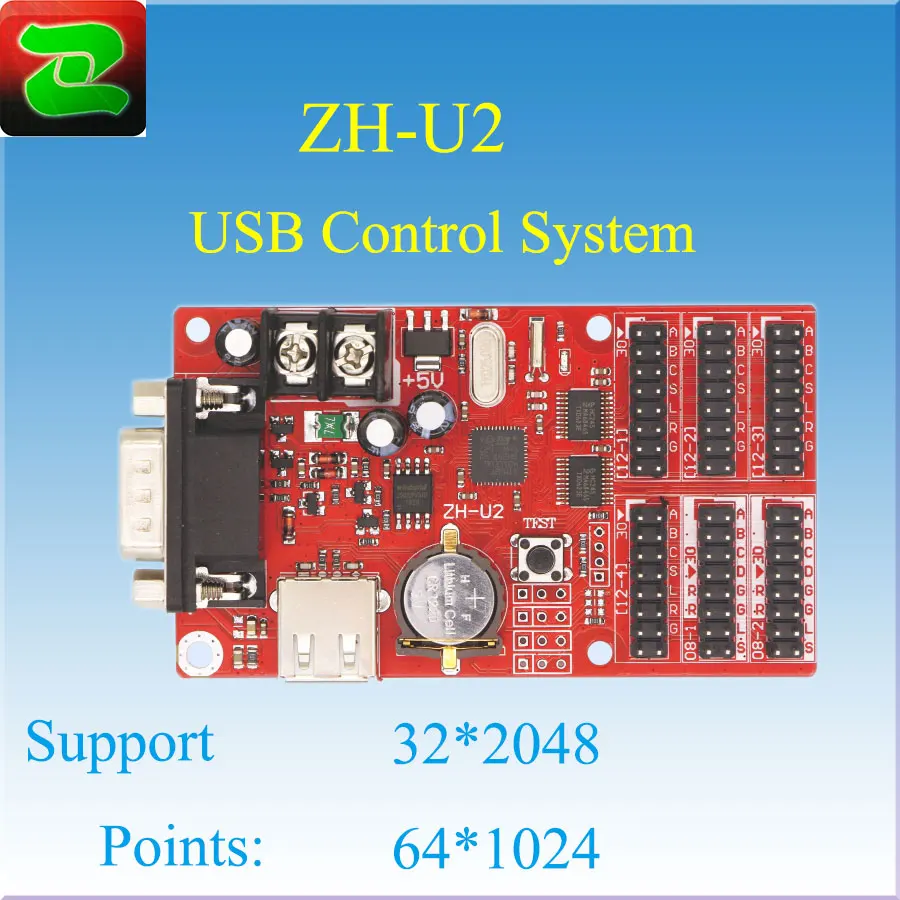 ZH-U2 USB Port WIFI+U Disk Led Display Controller Cards Led Module Controller