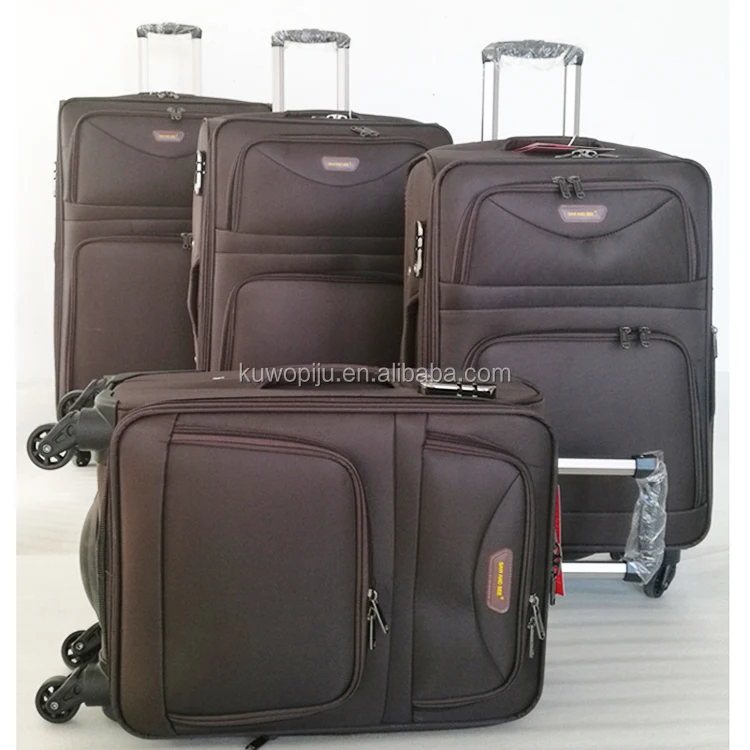 waterproof soft luggage set 3pcs trolley lightweight Spinner 4 piece suitcase travel case set