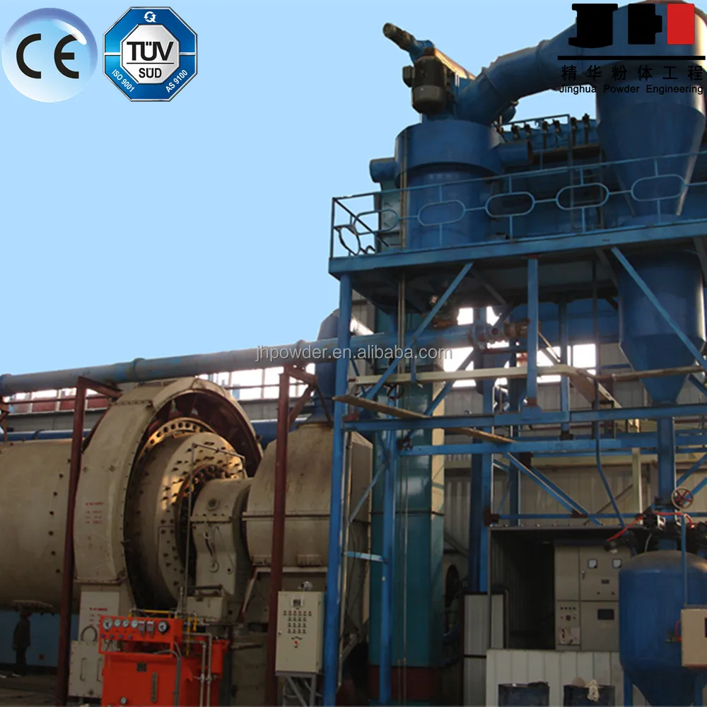 
Fine grinding ball mill and air classifier 