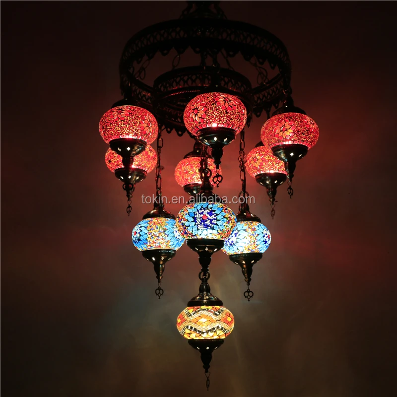 Mosaic Art Turkish turkish lamps Chandelier CC10M01