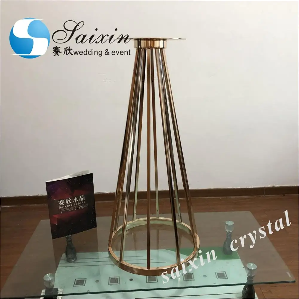 ZT-417G New taper circular  flower stand centerpiece wedding  table stands for events