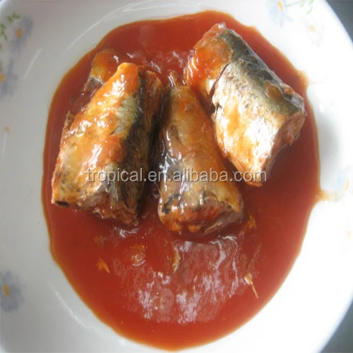 Высокое качество сардины в консервах, в томатном соусе семена острого Чили 155g легко открыть бренд клиента