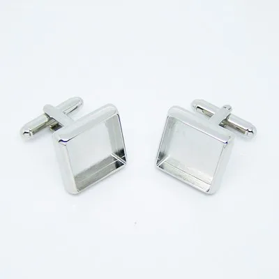Factory wholesale custom design metal blank cufflink base
