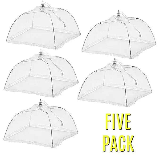 
Reusable and Collapsible Pop-up Mesh Screen Food Cover Tent Umbrella with Outdoor &Indoor Use Picnic Food Covers 