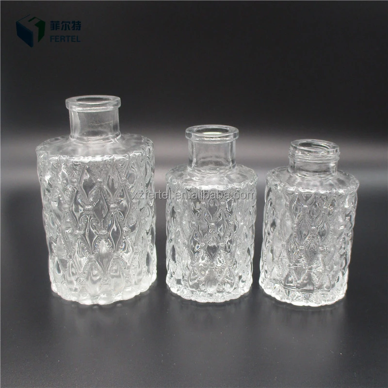 
Empty reed diffuser glass bottle with rattan sticks for aroma oil container 