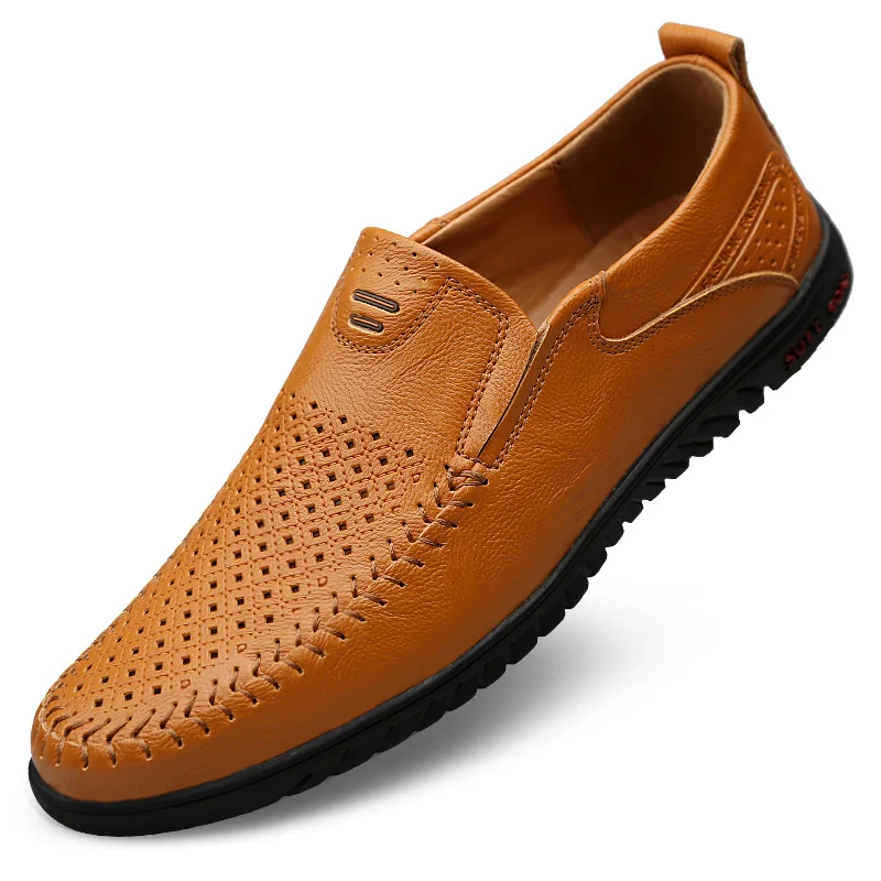 
Genuine leather driving moccasins loafer shoes men summer 