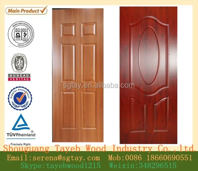 
ISO Standard China Supply HDF Melamine Door Skin With Modem Design 