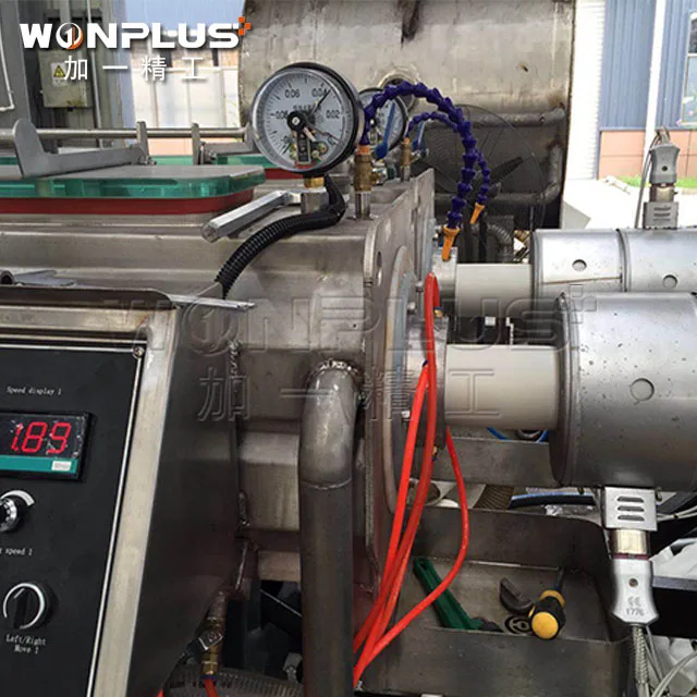 
uPVC PVC pipe extrusion line with conical twin screw extruder machinery 