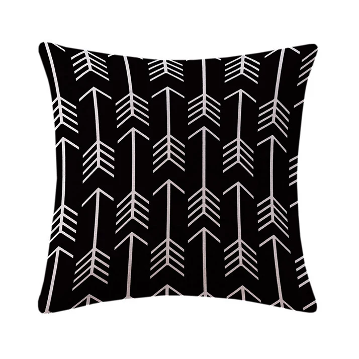 
Home Textiles Art 45*45cm Cotton Linen Streamline Moderne Style Decorative Indoor Outdoor Throw Cushion Cover Pillow 