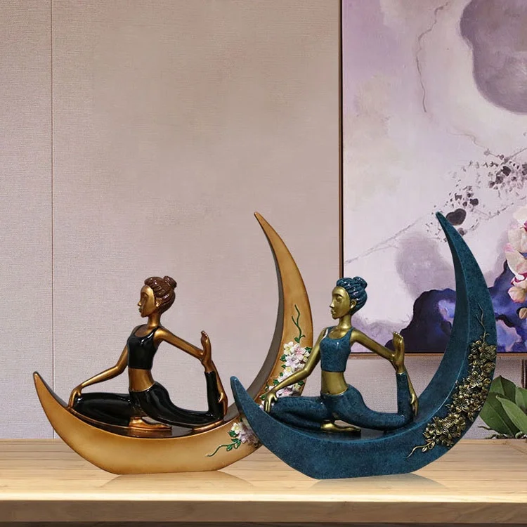 Ballet Dancer Sculptures Girl Resin Figurine Statues Gift Resin Home Decoration Desk Ornament