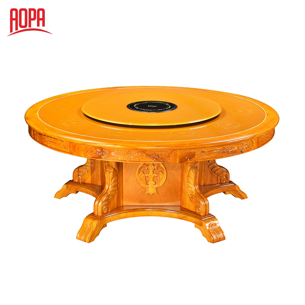 chinese restaurant furniture wood table and chairs