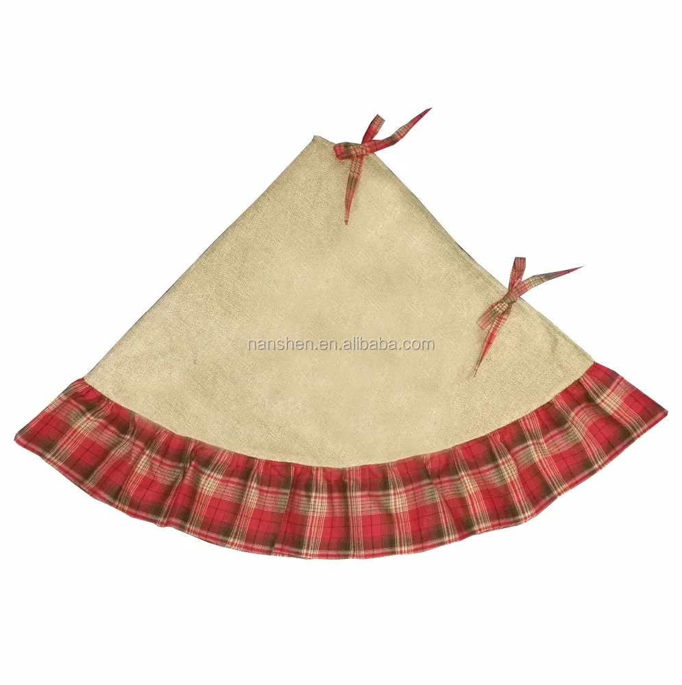 
Hot selling christmas tree skirt christmas tree bottom decorations christmas tree skirt 