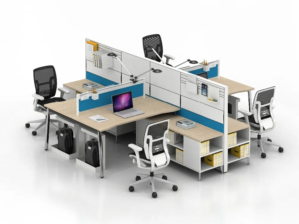CTS+D4 hot selling modular customized good price green material full steel tile partition office workstation cubicle