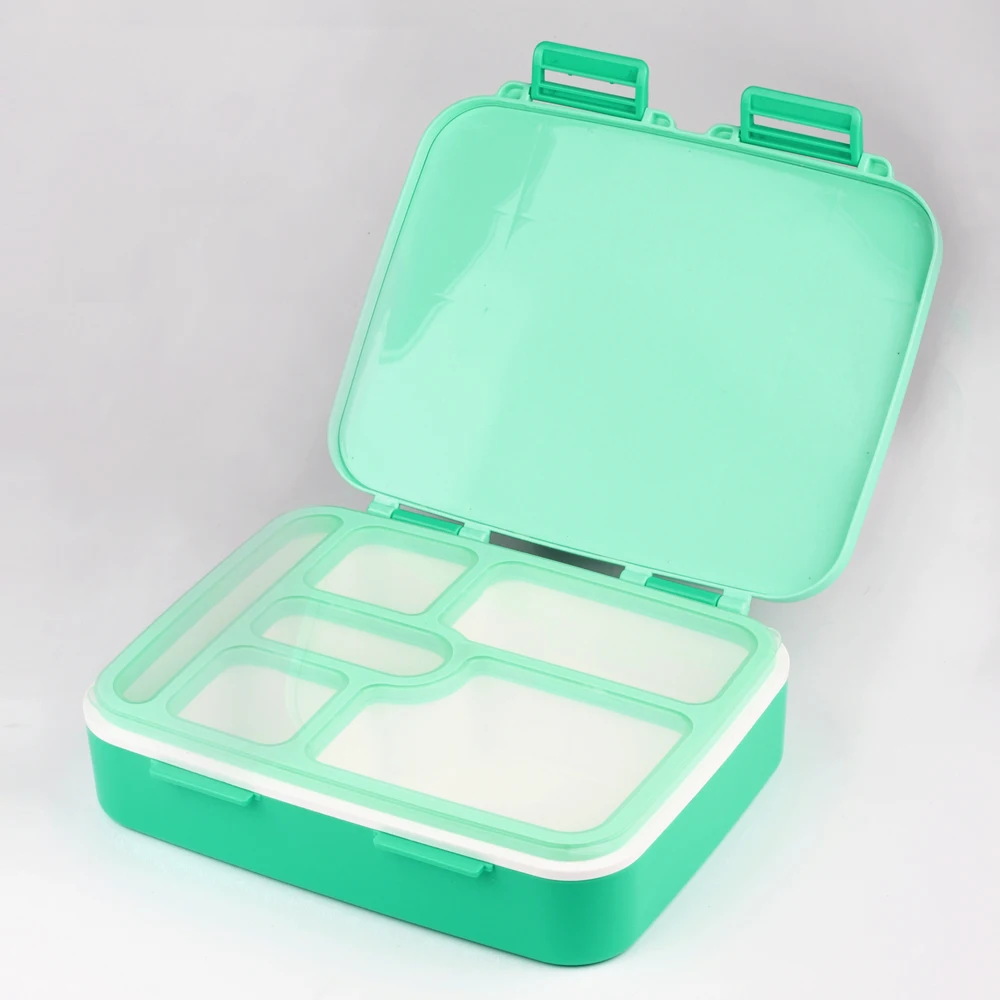 Tiffin Carrier Thermal Lunch Storage Box Storage Boxes & Bins Plastic Rectangle 6 Compartments Modern Multifunction Promise