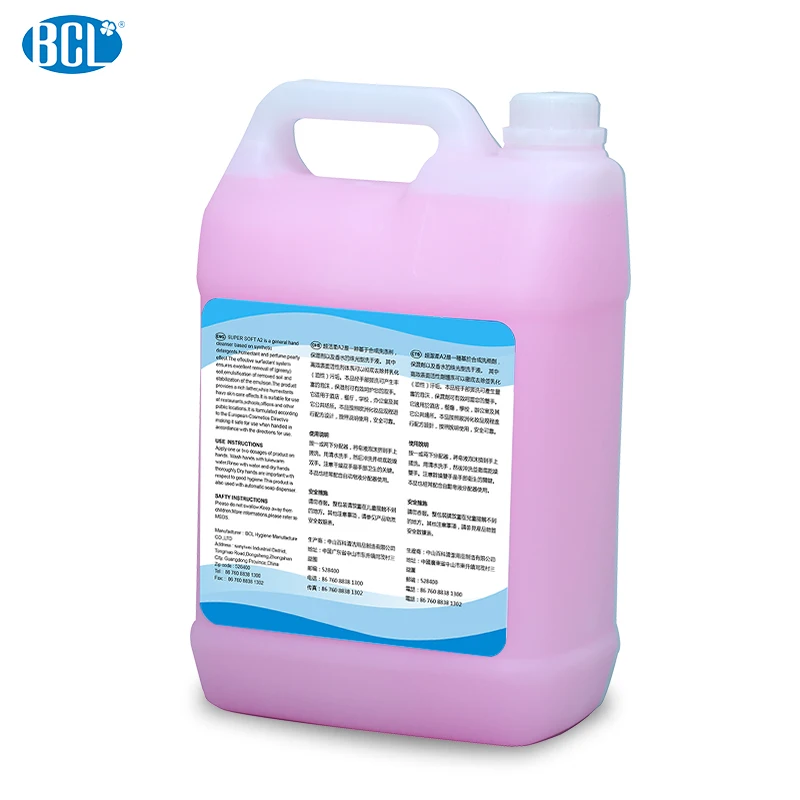 5L Pearly Liquid Hand Soap Chemical Formula Aloe Fragrance for Hotel Restaurant Office School hospital and other public location