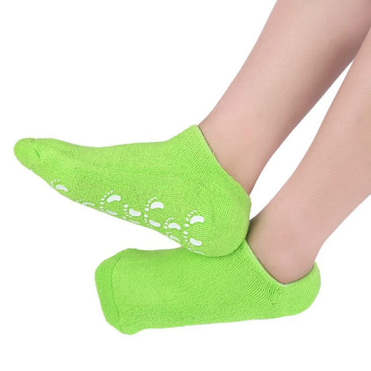 Colorful Foot Spa Gel Socks Moisturizing Spa Socks for Dry Feet