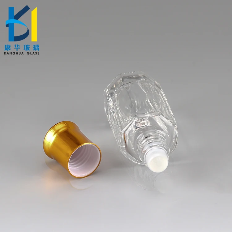 
Wholesale Perfume Clear Octagon Attar Glass Essential Oil 3ml 6ml 12 ml Roll On Bottle 10ml 