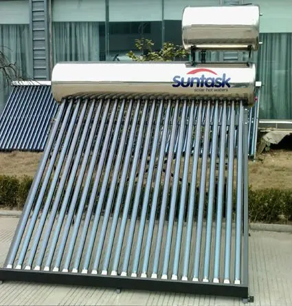 Compact Non Pressurized Solar Water Heater 47*1500mm Vacuum Tube Direct Plug Shower Water Geyser ST Series