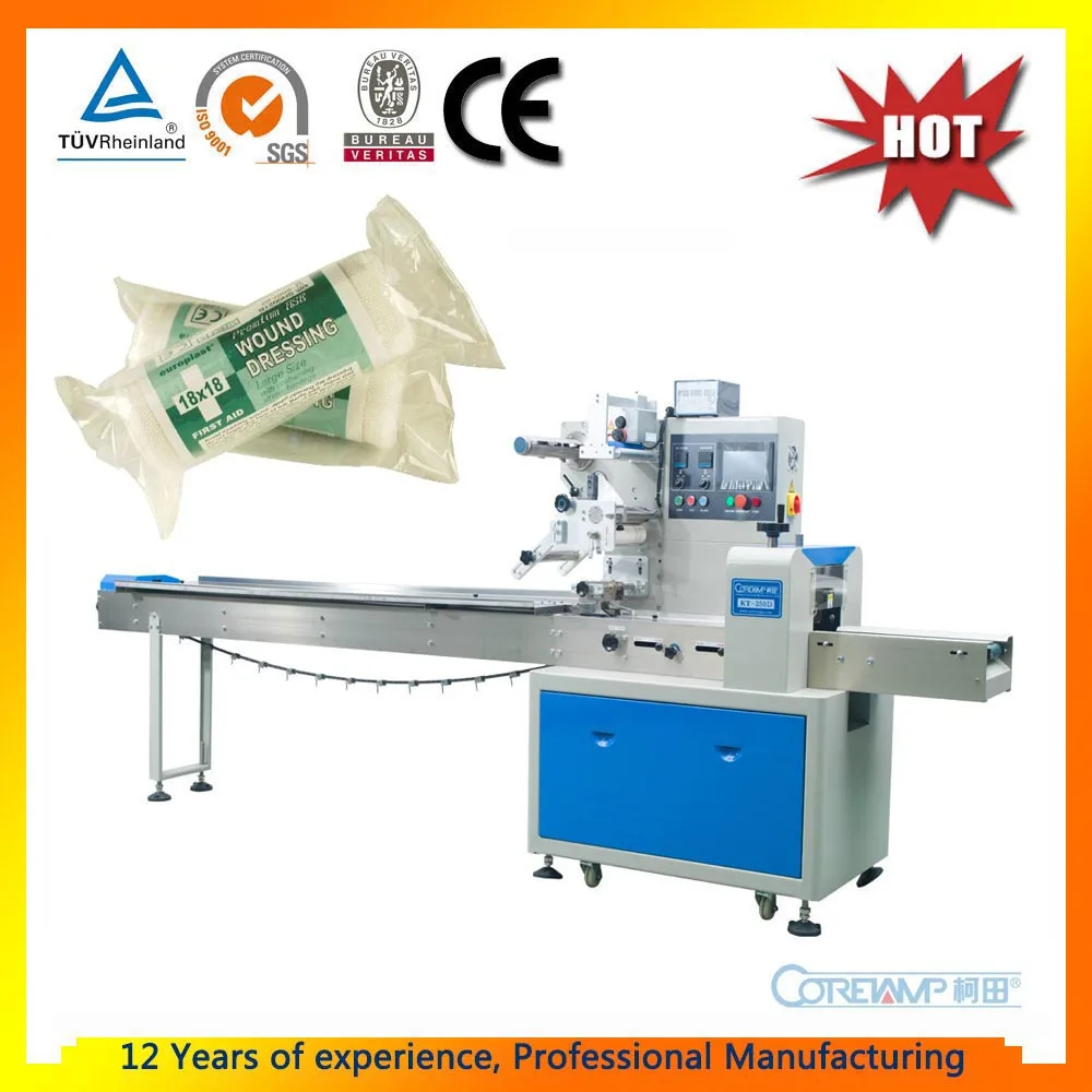 Заводская цена автоматический поток Медицинского Перевязочного марлевую повязку упаковочная машина