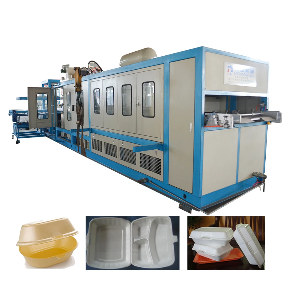 HONGRUN толстый лист пластика набор пластиковой посуды для чая машина для термоформования контейнеров