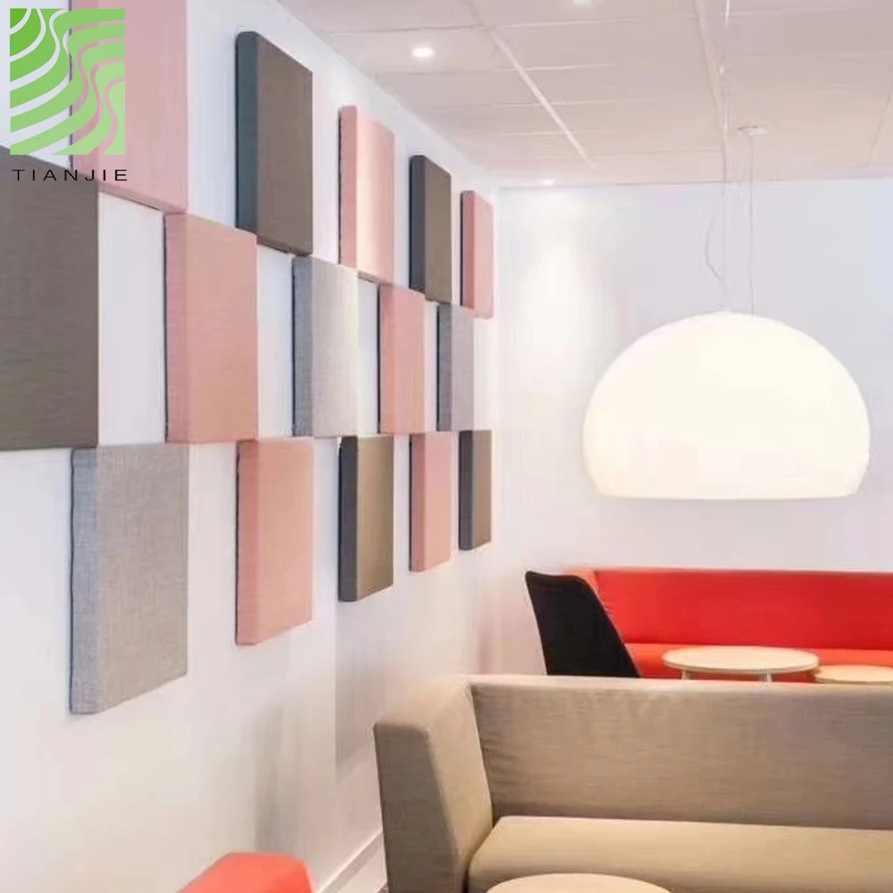 Burgeree office recycled pet sheet polyester fiber acoustic panel