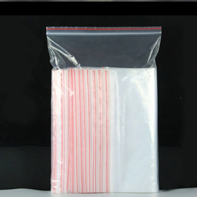 Clear Fresh Food Storage Zipper Bag custom-made Plastic Zip lock Bag Reclosable Kitchen Storage Bag