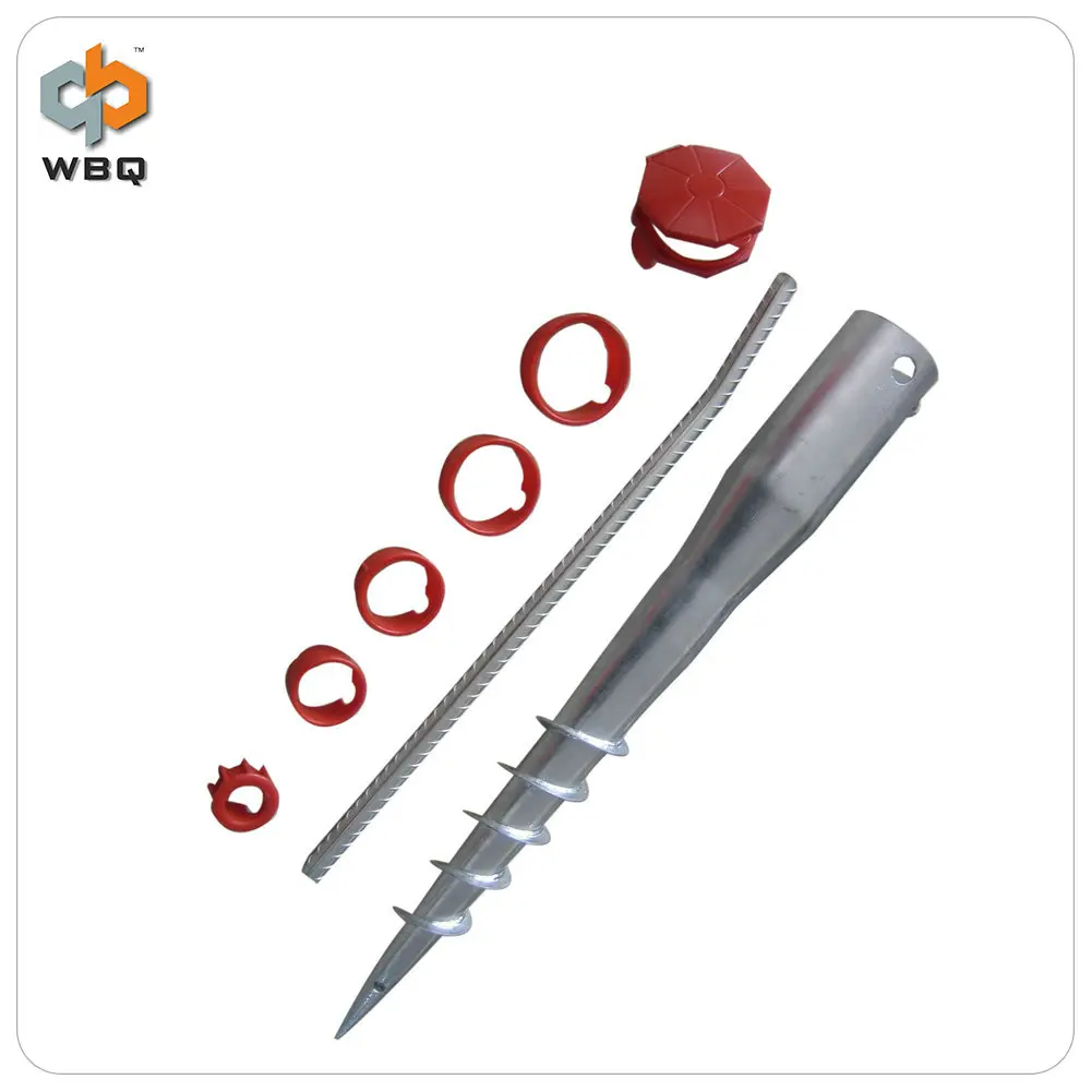 Оцинкованный заземляющий винтовой ворс для уличного освещения N67.5