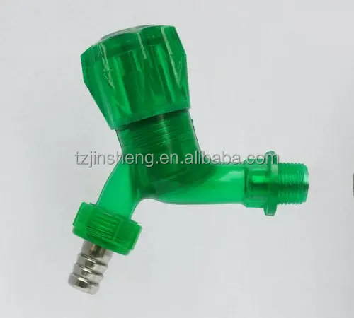 JS High Quality POLO BibCock With PVC Transparent Color For Long life Working/Basin Faucet/Water Tap