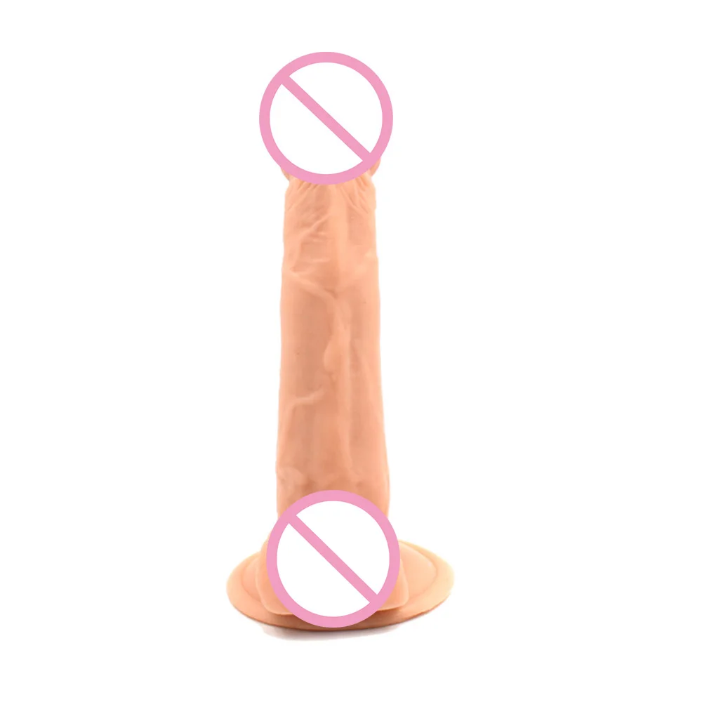 Низкая цена, высокое качество, секс-игрушки «компактные Киски» Реалистический Пенис с присоской, пенис для женщин, мастурбация