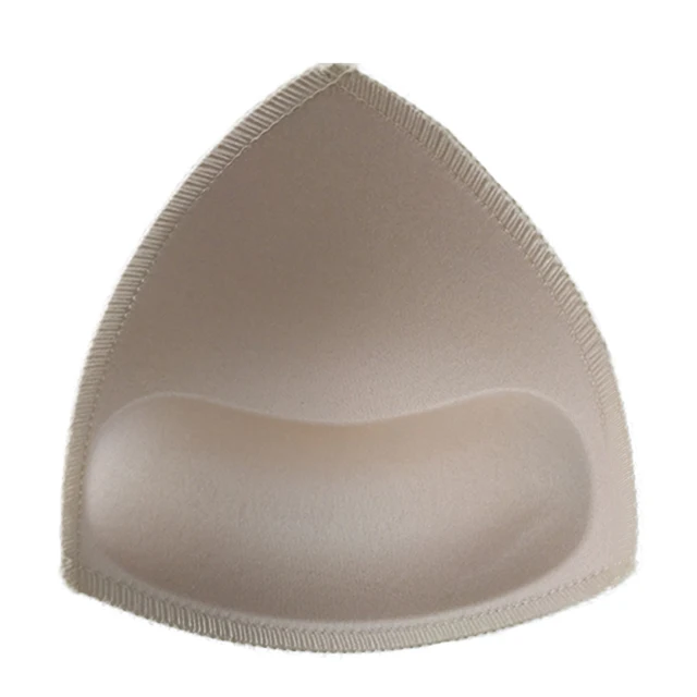 
Bra Pads Inserts 6 Pairs,Removeable Bra Pad for Sports Cups Bra and Bilini Pad Bra Inserts,Triangle Shape Beige or Black 