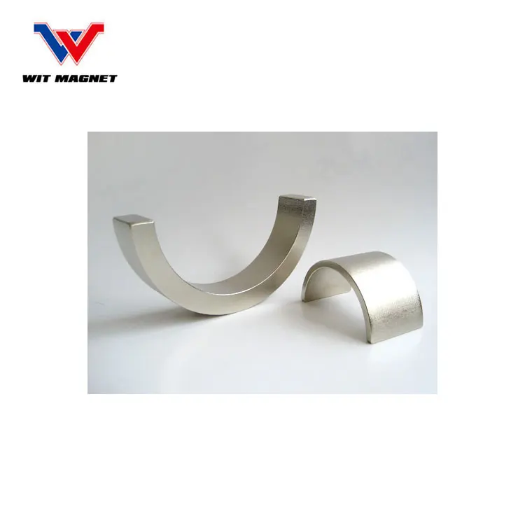 Motor Magnet Rotor Stator Neodymium Magnets NdFeB Material High Br Hcj Value Arc Shape Neo